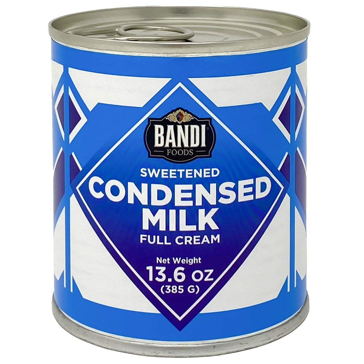 BANDIFoods Full Cream Sweetened Condensed Milk, 13.6 Ounce (Pack of 4), Easy Opener, Delicious Coffee Creamer, Leche Condensada for Baking, Tea and Boba drinks