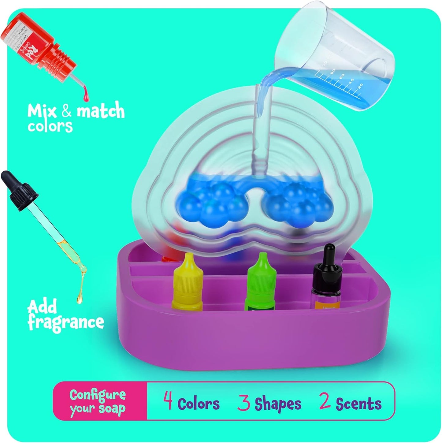Unicorn Soap Making Kit - Crafts DIY Project Science STEM Activity Gift - Make Your Own Soap Kits