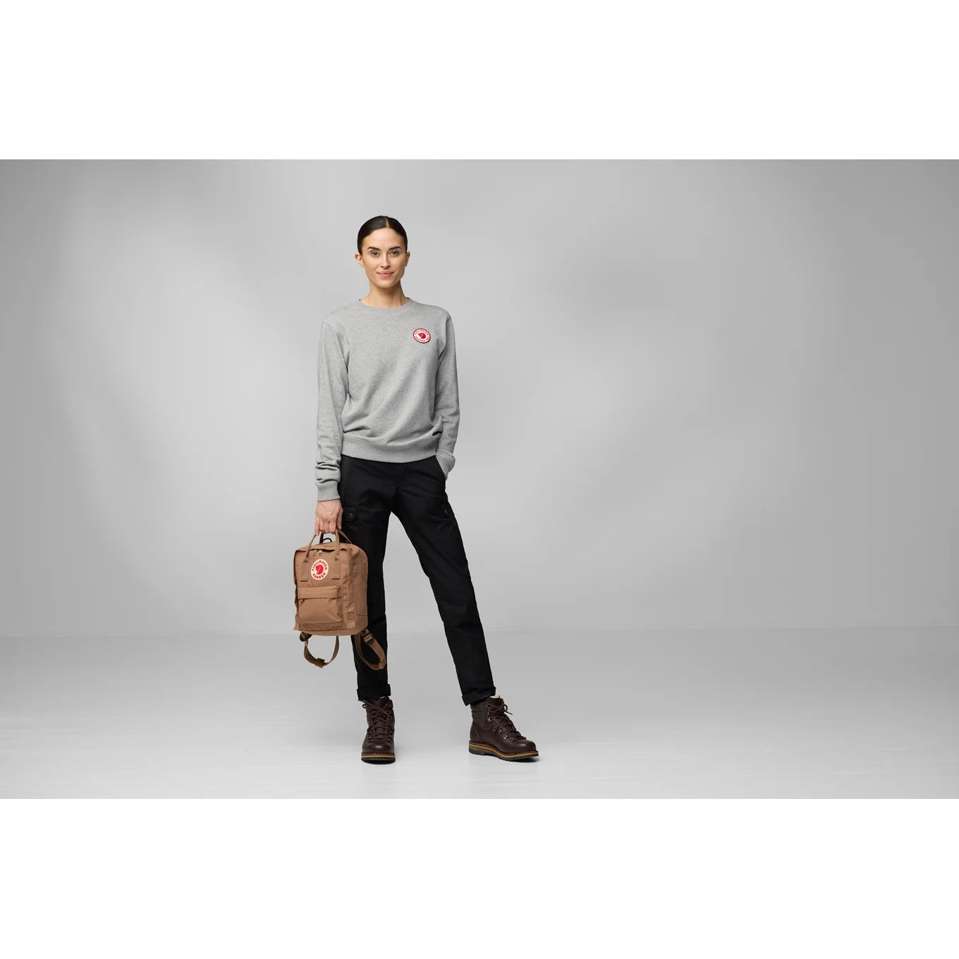 Fjallraven Kanken Mini Backpack For Work & Travel, Fog, Height 11.4 in, 7 L