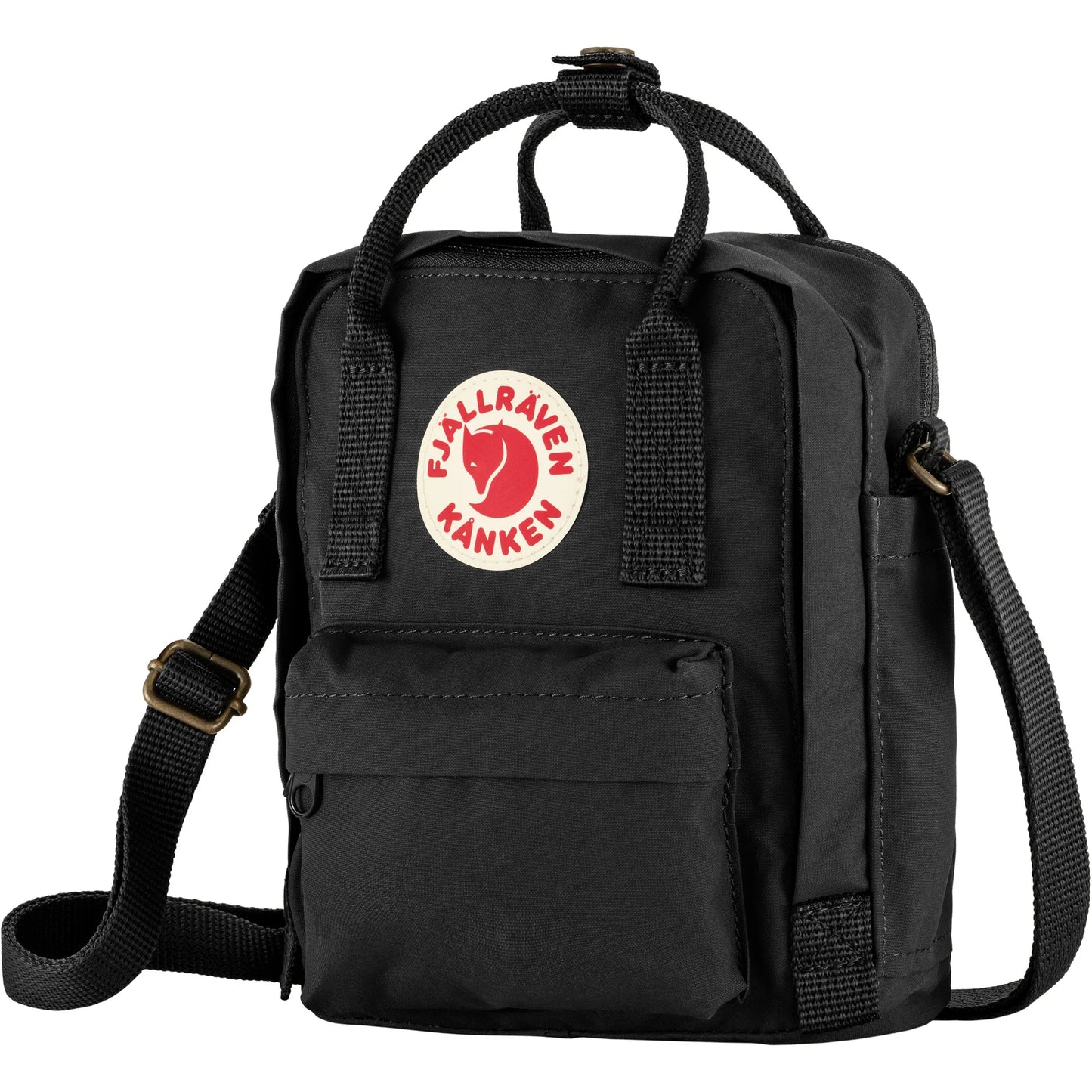 Fjallraven Kanken Sling Bag Black Small Crossbody Mini Shoulder Bag, Height 7.8 in, 2.5 L