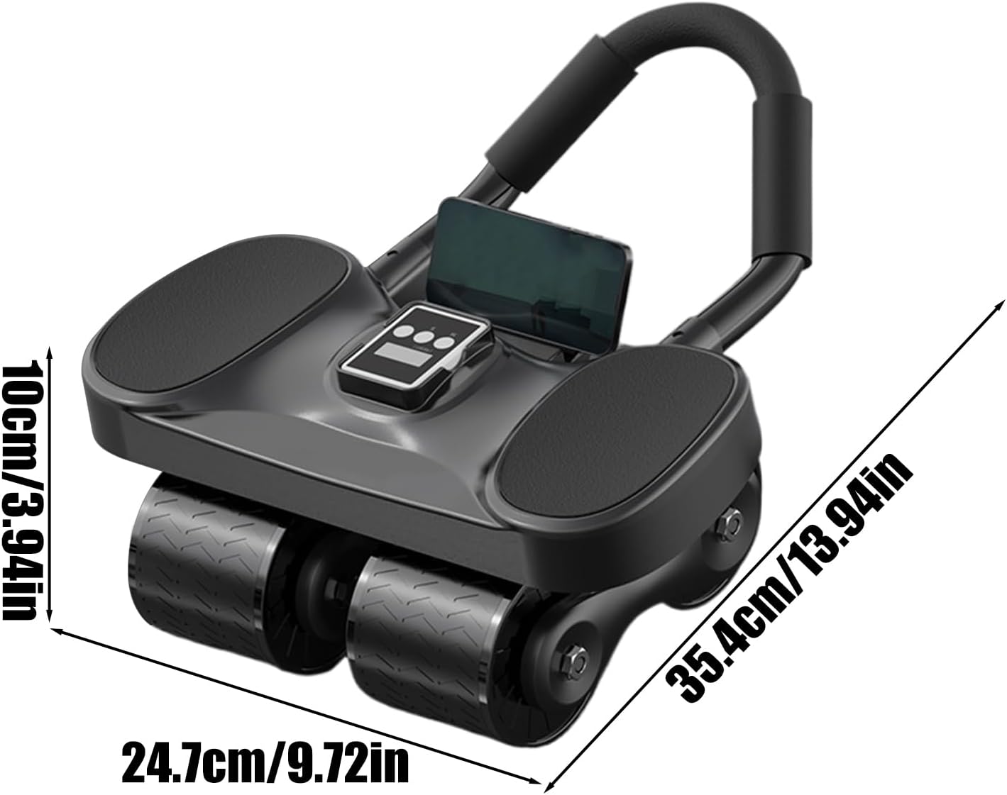 Ab Roller Wheel Home Core Exercise Ab Machine, Counting Ab Wheel Roller with Elbow Support for Home Training with Mat and Knee Pad