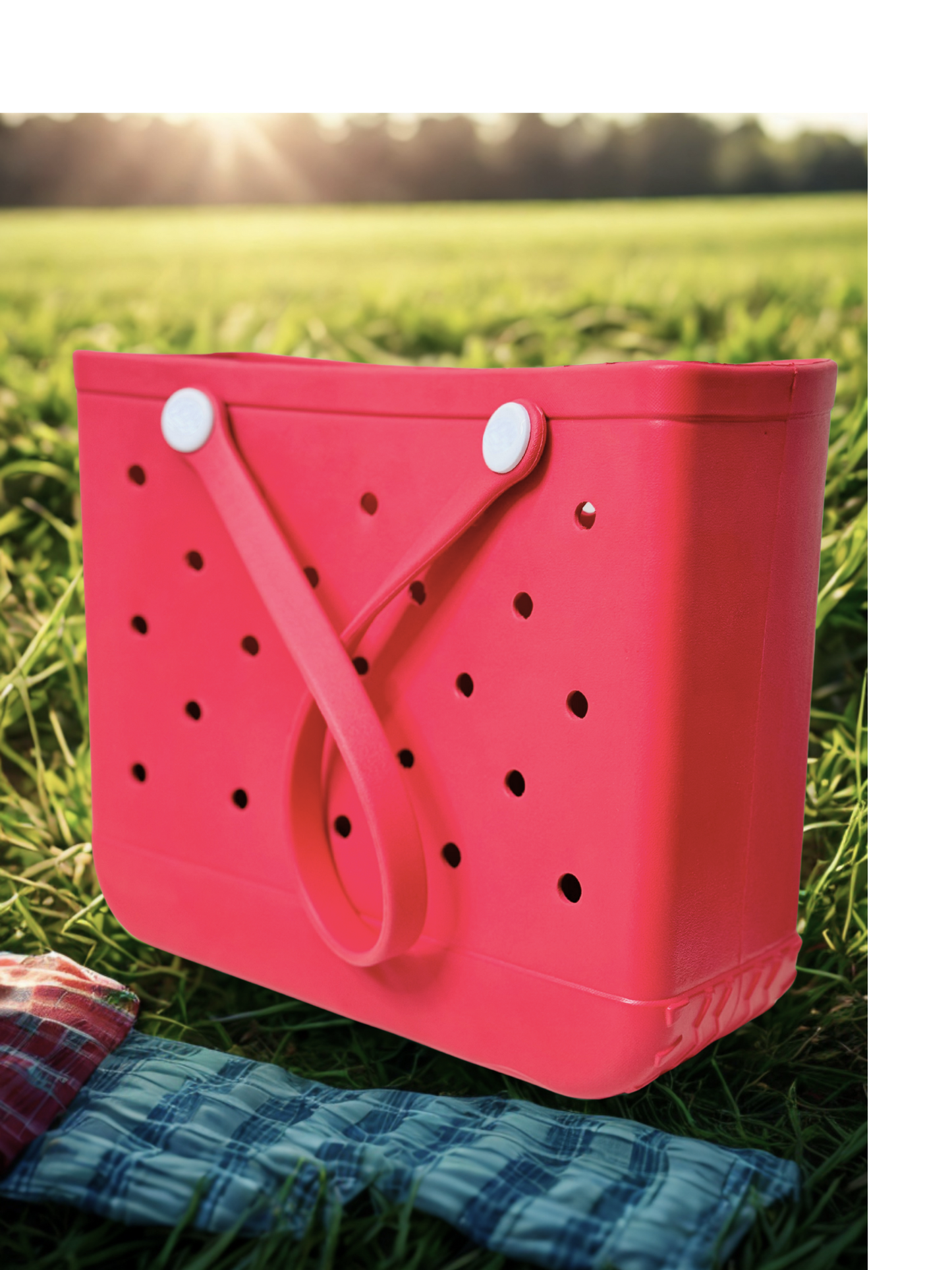 Waterproof Rubber Beach Tote Bag for Women, Medium Tote Bag for Beach, Pool Bag