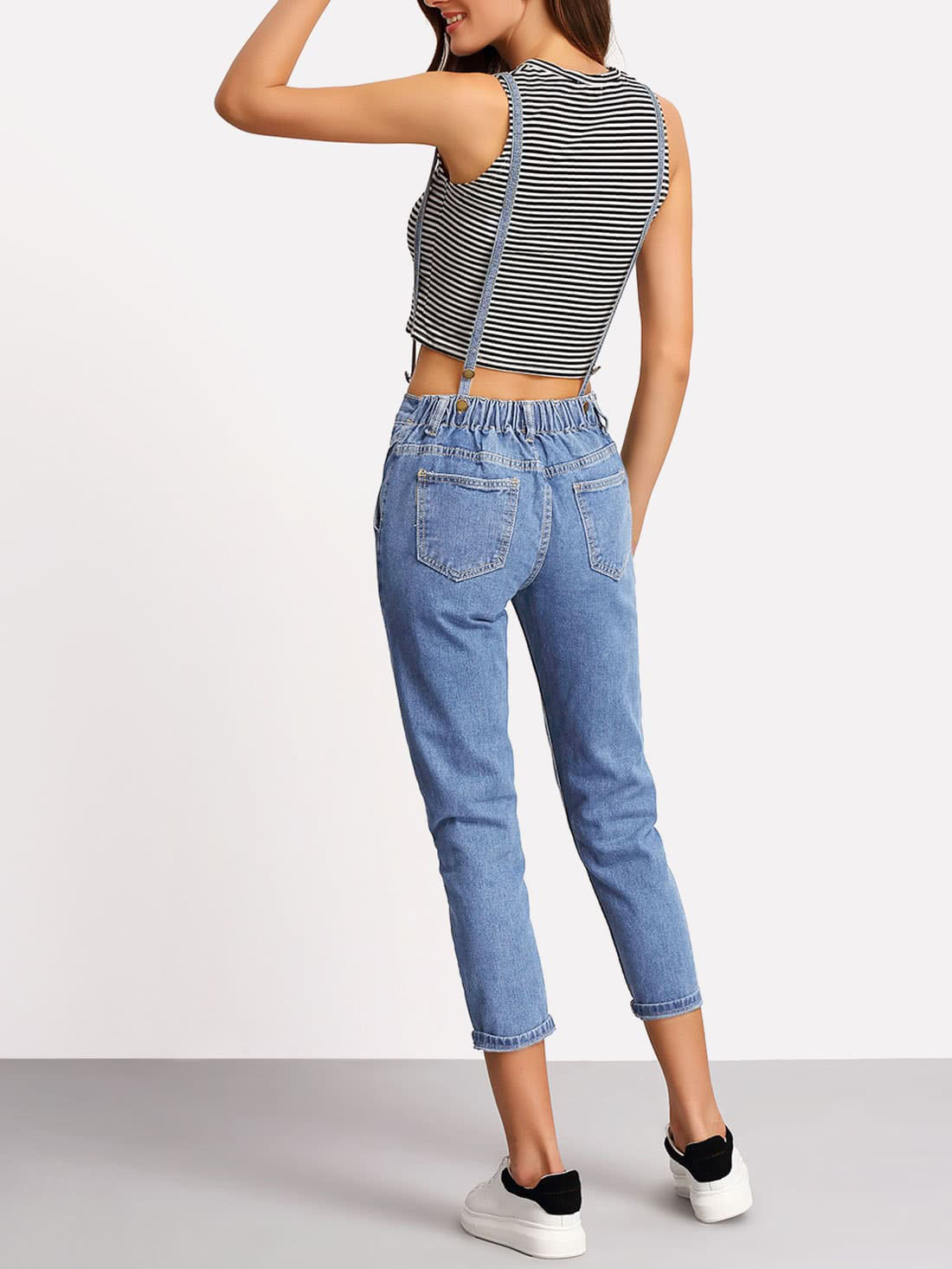 Skinny Jeans wIth Detachable Straps