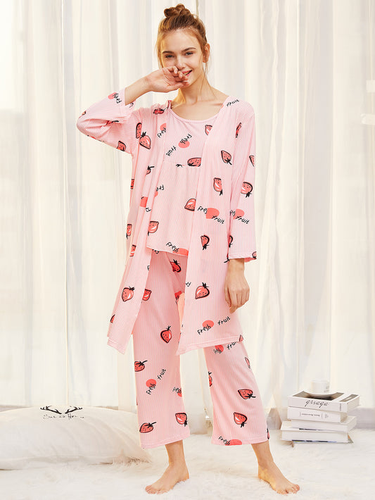 Pink Pajama Set 3 in 1
